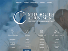 Tablet Screenshot of midsouthadjustment.com